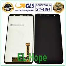 DISPLAY LCD PER SAMSUNG GALAXY J6+ PLUS 2018 SM-J610 FN TOUCH SCREEN VETRO NERO