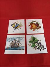 4 Piastrelle Decorative