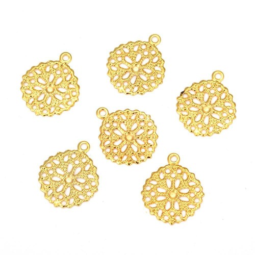 50pz charms ciondoli filigrana