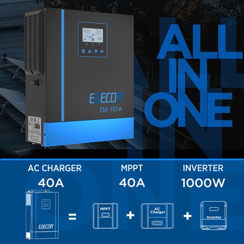 Edecoa inverter ibrido 12v - inverter,