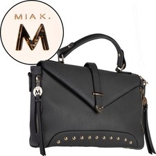 Borsa donna Mia K tracolla/tracolla, pelle vegan, come nuova, spedizione veloce!