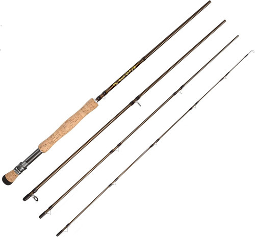 Canna pesca mosca fibra - canna,
