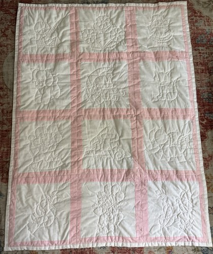 Trapunta vintage ricamata - , a