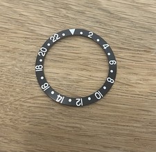 Inserto lunetta nero e argento