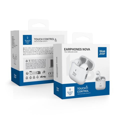 Blue star auricolare bluetooth - blue,