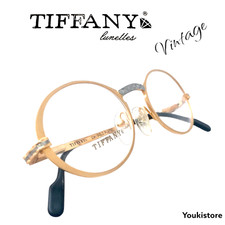 TIFFANY lunettes occhiali da vista T 73  C1 51 23K GP RARE VINTAGE90s eyeglasses