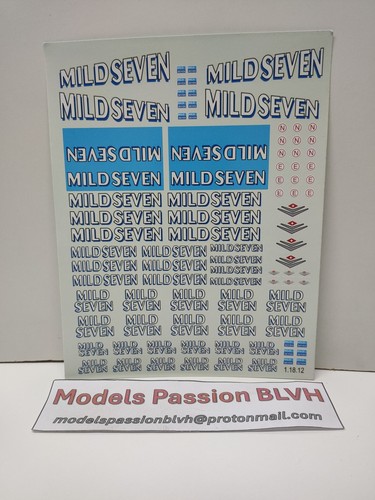 Decals benetton mild seven - benetton,