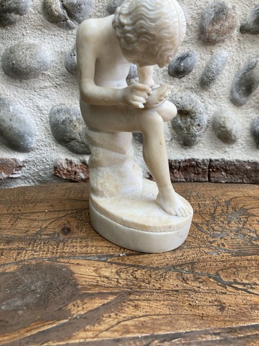 Scultura alabastro ragazzo - alabastro,