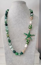 Collana artigianale lunga in
