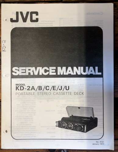 Jvc 2a cassetta - jvc, kd-2a