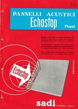 1958 DEPLIANT SADI VICENZA PANNELLI ACUSTICI ECHOSTOP RAPID EDILIZIA PRODOTTI 