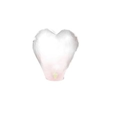 Lanterna Cinese Volante Biodegradabile Cuore Bianco