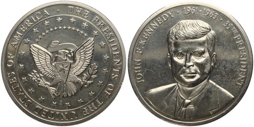 Medaglia usa john kennedy - -,