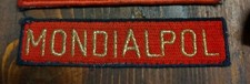 GPG MONDIALPOL Mostrine Ricamate Guardia Giurata Mostrine Gradi Divisa Militare
