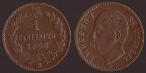 Centesimo 1895 umberto i - -,