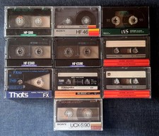 LOTTO 10 PCS AUDIOCASSETTE USATE *²³