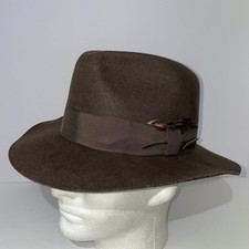 Fedora in lana marrone marca