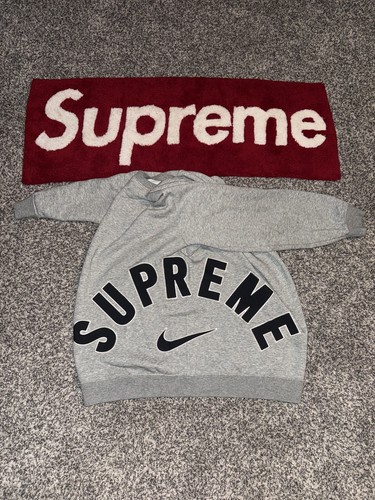 Felpa girocollo supreme - supreme, nike