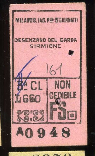 Biglietto treno ferrovia - biglietto,