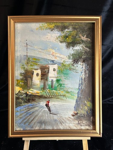 Huile sur toile - , signée