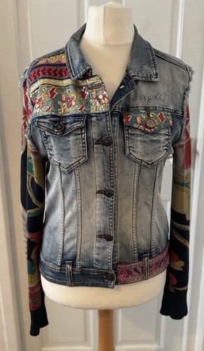 Giacca denim desigual ethnic - giacca,
