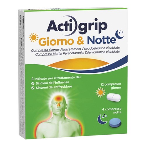 Actigrip giorno notte 12 - giorno, e