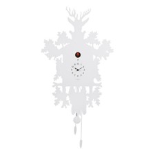 CUCU 373 bianco Diamantini Domeniconi Orologio con cucu e pendolo made in Italy