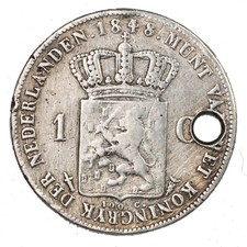 OLANDA WILLEM II I  1 Gulden