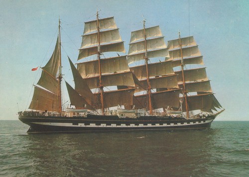 Cartolina vintage nave - vintage, vela