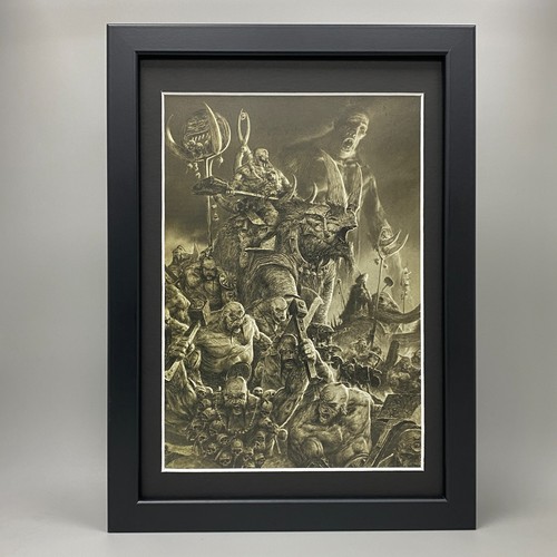 Orco regni con cornice arte - orco,