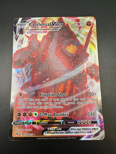 Pokemon card coalossal - coalossal, vmax