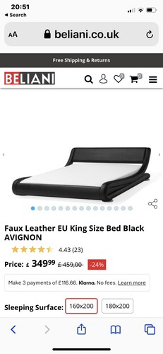 Letto pelle - in,