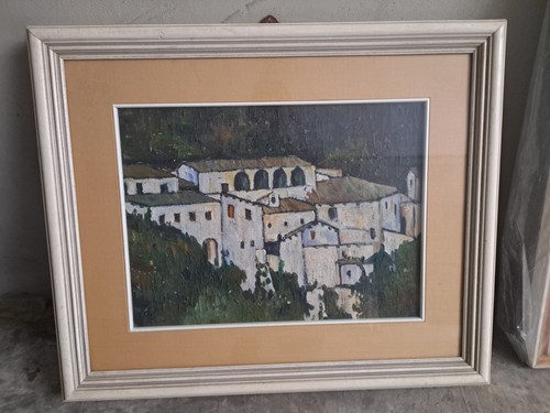 Quadro olio tela paesaggio - olio,