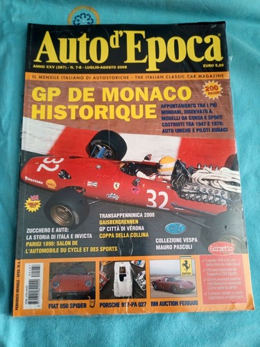 Rivista auto epoca anno xxv - rivista,