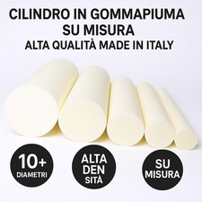 CILINDRO IN GOMMAPIUMA SU MISURA – IMBOTTITURA CUSCINI, DIVANI, TERAPIA, YOGA