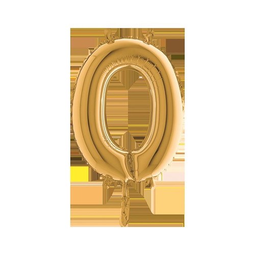 Palloncini mylar numero oro - 0,