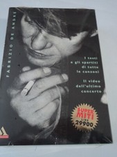 Libro FABRIZIO DE ANDRE' Super Miti Mondadori blisterato con video