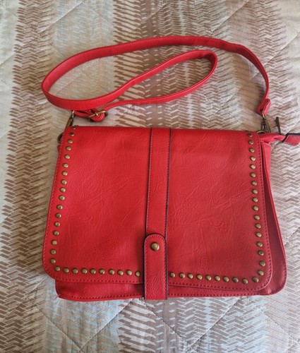 Borsa donna rossa ecopelle