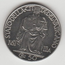 PIO XII VATICANO 50 CENTESIMI