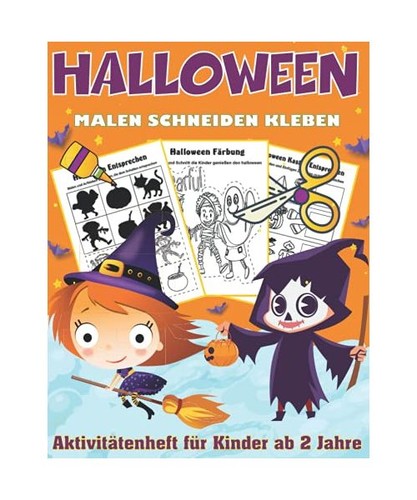Halloween malen schneiden - halloween, malen,