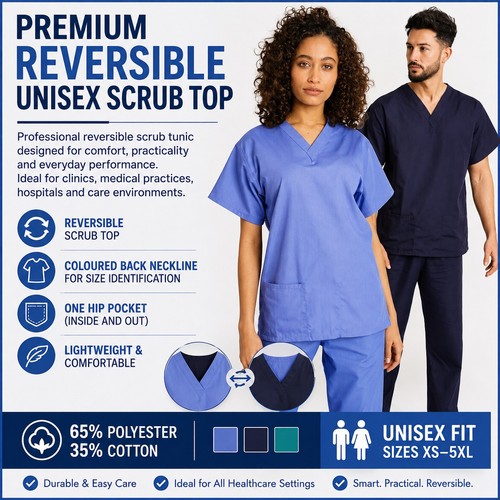 Top tunica scrub - , reversibile
