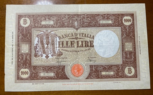 1000 lire barbetti grande - grande, m