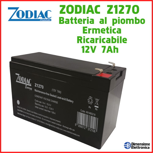 Batteria piombo 12v 7ah - batteria,