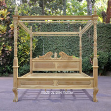 Letto a baldacchino 100% legno