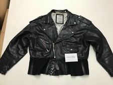 Hein Gericke Vintage Giubbotto Moto IN Pelle Etichetta S Ascella/Ascella 58.4cm