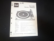 Manuale di servizio schema elettrico originale Dual 1228