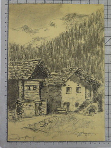 Disegno matita carta - matita, veduta