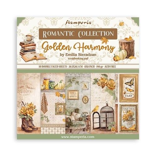 Blocco carte scrap - blocco, golden