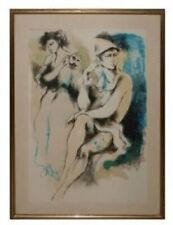 FRANCO MURER LITOGRAFIA A COLORI "FIGURE" FIRMATA E NUMERATA 