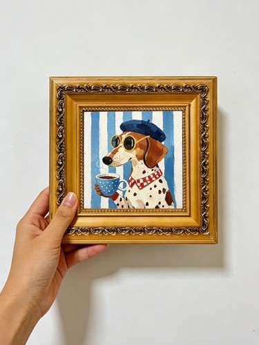 Elegante cane con - , berretto